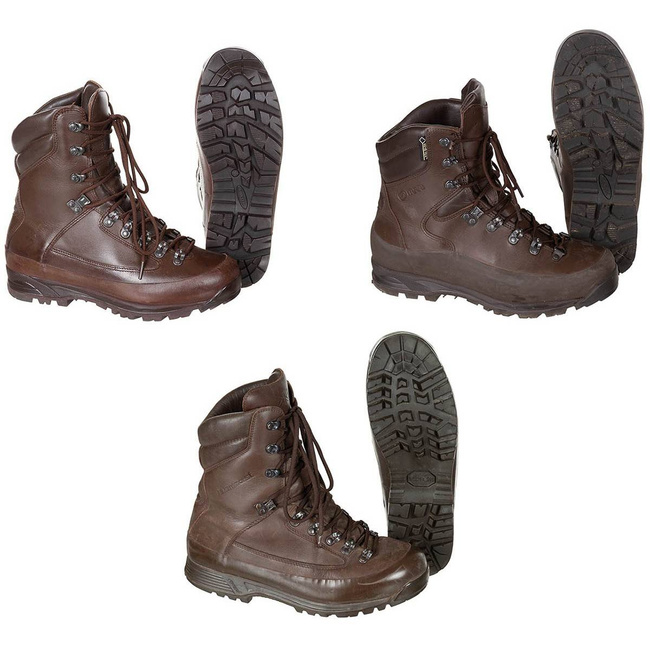 GB COMBAT BOOTS "GORE-TEX" - BROWN - USED