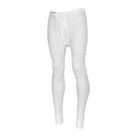 LONG RIBBED UNDERPANTS - CZECH ARMY MILITARY SURPLUS  - WHITE - LIKE NEW