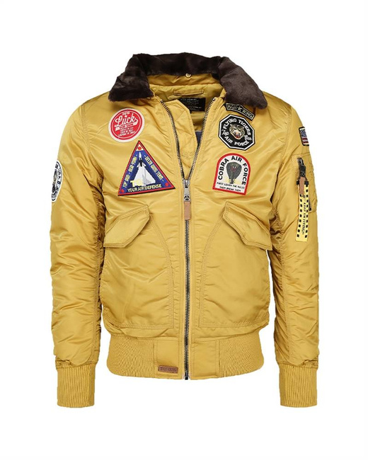 "FLYING TIGERS" FLIGHT JACKET - "TOP GUN" - MIL-TEC® - YELLOW
