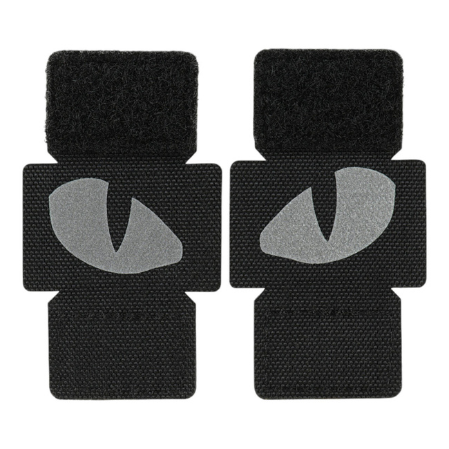 PATCH TIGER EYES LASER CUT (PAIR) REFLECTIVE - BLACK/GID - M-TAC