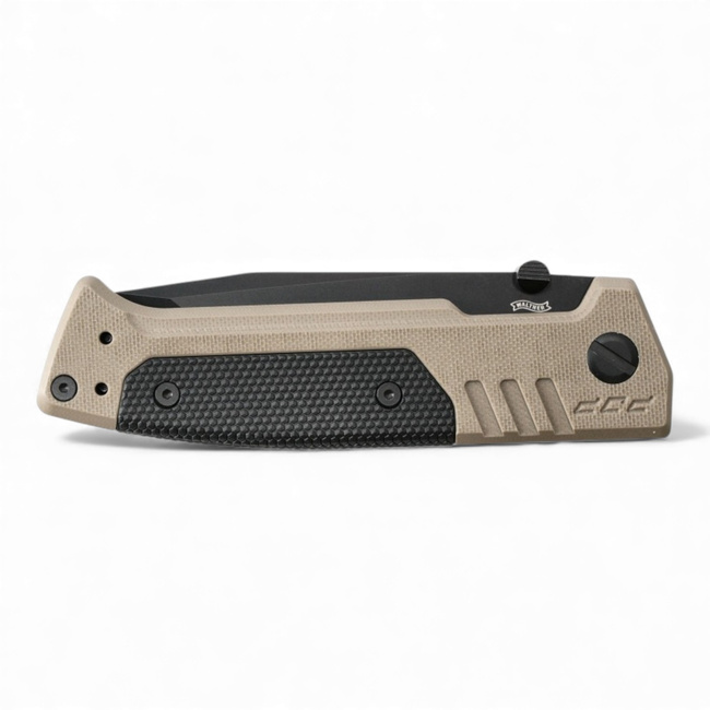 Folding Knife - PDP Tanto FDE - Serrated, S - Black - Walther