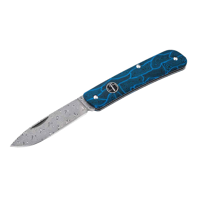 DAMASCUS KNIFE TECH TOOL ALBASTRU - BOKER PLUS