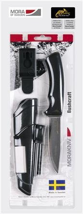 CUTIT CU LAMA FIXA - BUSHCRAFT SURVIVAL - OTEL CARBON - MORAKNIV - NEGRU