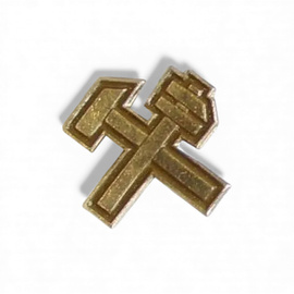 Pair of Army Rank Insignia - Military Technical Corps - Hungarian Army Military Surplus - Silver-Colored - Like New