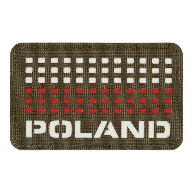 PATCH POLONIA (STEAG) LASER CUT 8x5 CM - RANGER GREEN/ALB/ROSU - M-TAC