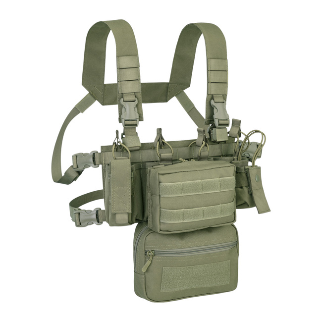 VESTA TACTICA - COMBO MINI CHEST RIG 900D POLY MOLLE - OD - DEFCON 5