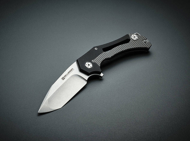 TYRAN STONE BLACK POCKET KNIFE - BOKER