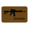 PATCH AR-15 223/5.56 LASER CUT - COYOTE/BLACK - M-TAC