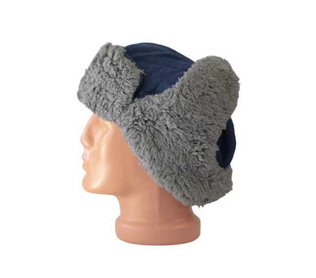 CACIULA DIN POSTAV CU BLANA - ALBASTRA - SURPLUS MILITAR ARMATA ROMANA - UZATA