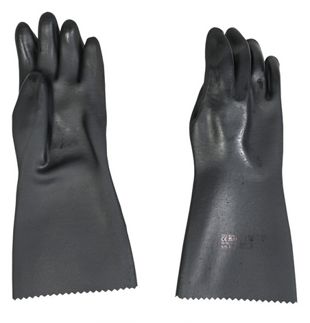 German Black Neoprene Protection Gloves Used