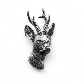Hunting Hat Pin - Deer Head - Silver