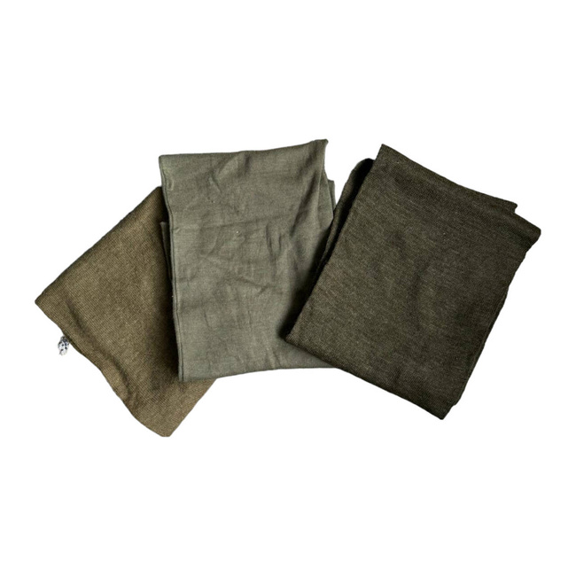 WOOL SCARF -1960 - GREEN OD - MILITARY SURPLUS ROMANIAN ARMY - IN GOOD CONDITION