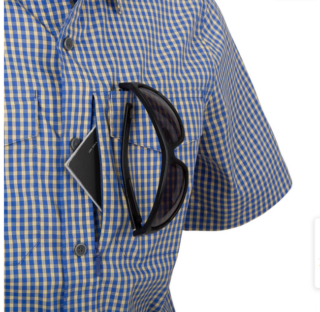 Camasa tactica cu maneca scurta Covert Concealed Carry - Albastru - Helikon Tex