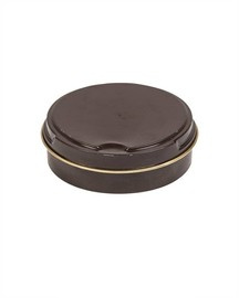 BROWN SHOE CREAM WITH FAT - FROM THE SWISS ARMY - APPROX. 100-130 g - IN GOOD CONDITION