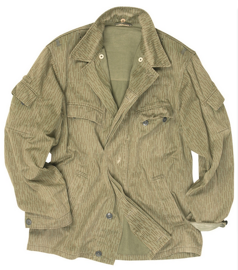 NVA JACKET - SUMMER CAMOUFLAGE - EAST GERMAN ARMY - MILITARY SURPLUS - USED