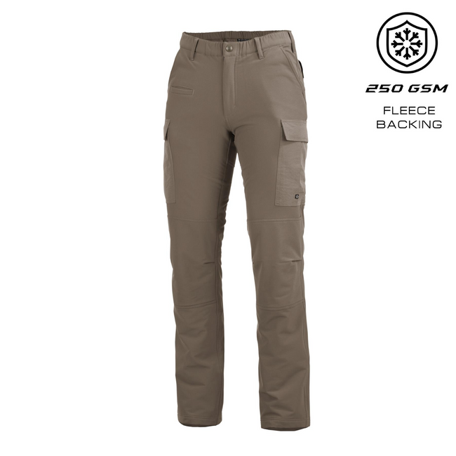 Pantaloni BDU 2.0 cu talie elastica si captuseala din fleece - Arctic - K05068 - RAL7013 - Pentagon - Lungime 34 inci  