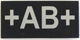 INFRA RED BLOOD TYPE PATCH POS AB