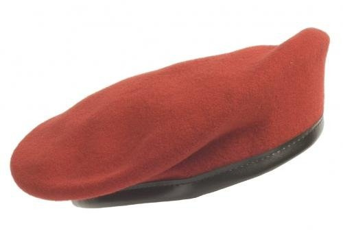 GENUINE GERMAN ARMY BERET - LIGHT RED