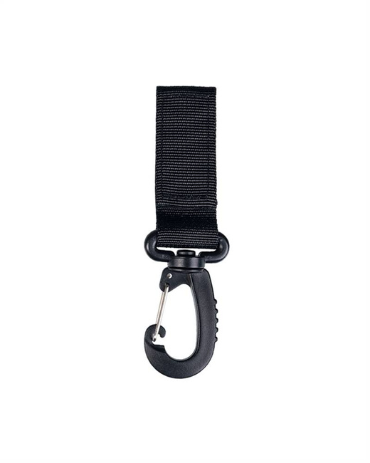 Black Belt Keeper With Carabiner 70 mm