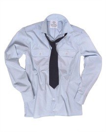 GERMAN SERVICE SHIRT - LONG SLEEVES - BLUE - LIKE NEW