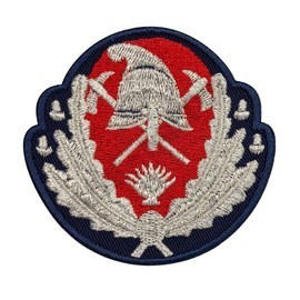 Emblema coifura Generali Pompieri ISU, IGSU cu aplicare termica