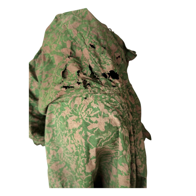 Summer Leaf/Reverse Leaf Camouflage Smock - Model for snipers and scouts - Military surplus from the Romanian Army - Degraded/damaged