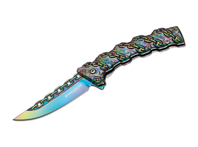 POCKET KNIFE CHAINED RAINBOW - MAGNUM