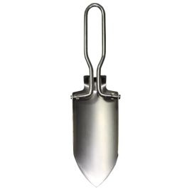 Mini Shovel / hoe, foldable, steel, silver, including bag