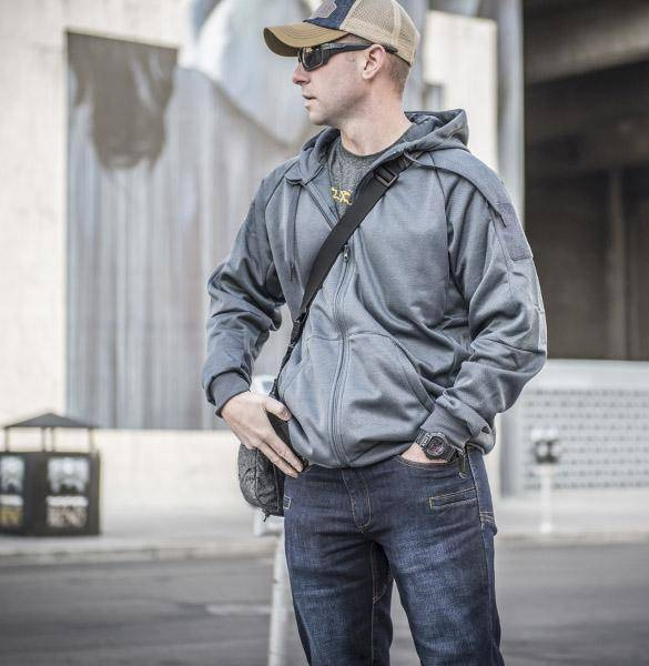 BLUGI TACTICI SLIM DIN DENIM - GREYMAN - Helikon-Tex