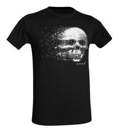 PRINTED T-SHIRT - SKULL - D.FIVE - BLACK