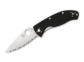 CUTIT DE BUZUNAR "TENACIOUS SATIN SERRATED" - SPYDERCO