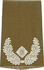 EMBLEMA - GERMAN ARMY O.D./SILVER SHOULDER LOOPS ´MAJOR´