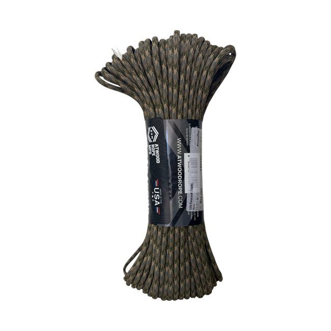 FUNIE, SFOARA PARACORD DIN NAILON - 550 LBS. - 33 M/100 FT. - Helikon-Tex - M Camouflage