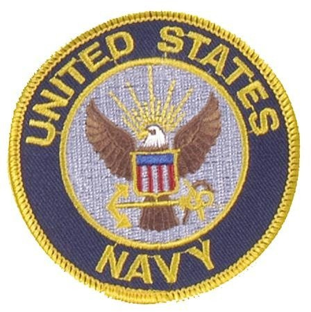 EMBLEMA U.S. NAVY 80 MM DIAMETRU