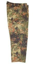 PANTALONI DE TEREN ARMATA GERMANA - FLECKTARN CAMO 5 CULORI - SURPLUS MILITAR - UTILIZAT - DOAR MĂRIMI MICI