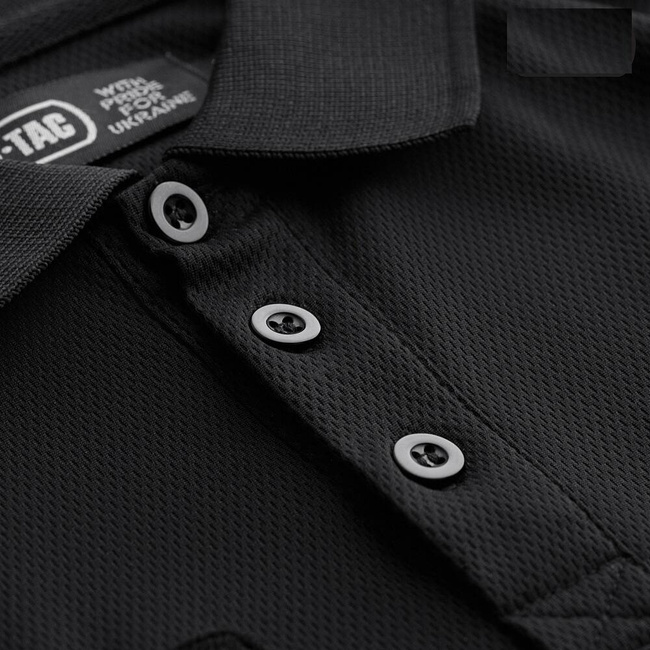 Elite Tactical Coolmax Polo T-Shirt - Black - M-TAC