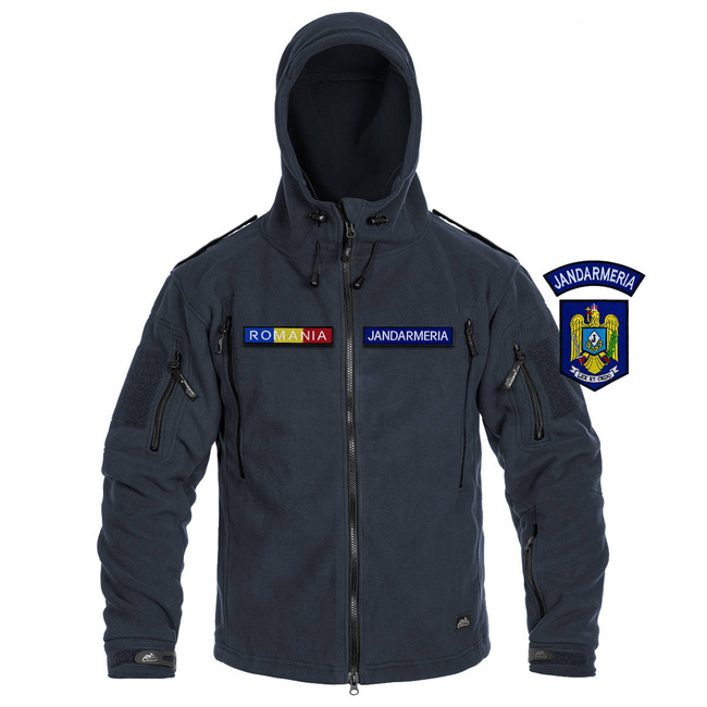 JACHETA POLAR IARNA - "PATRIOT" - HELIKON TEX® - BLEUMARIN - CU EMBLEME - JANDARMERIA