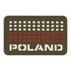 PATCH POLONIA (STEAG) LASER CUT 8x5 CM - RANGER GREEN/ALB/ROSU - M-TAC