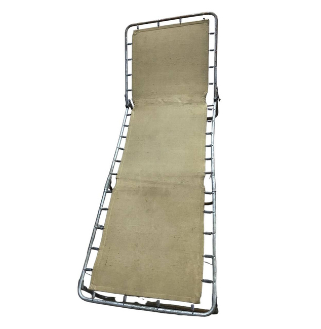 Pat pliant de campanie, cu cadru metalic - Surplus Militar de la Armata Română - uzat