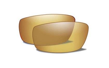 KOBE Pol Amber Gold Mirror Extra Lenses