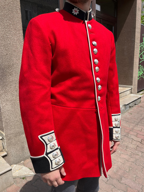 TUNIC WITHOUT EPAULETS - BRITISH ARMY MILITARY SURPLUS - RED - USED