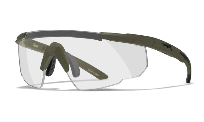 OCHELARI BALISTICI - SABER ADVANCED - WILEY X - Lentile gri/ transparenta/ ruginii (portocalii) - Rama Verde OD