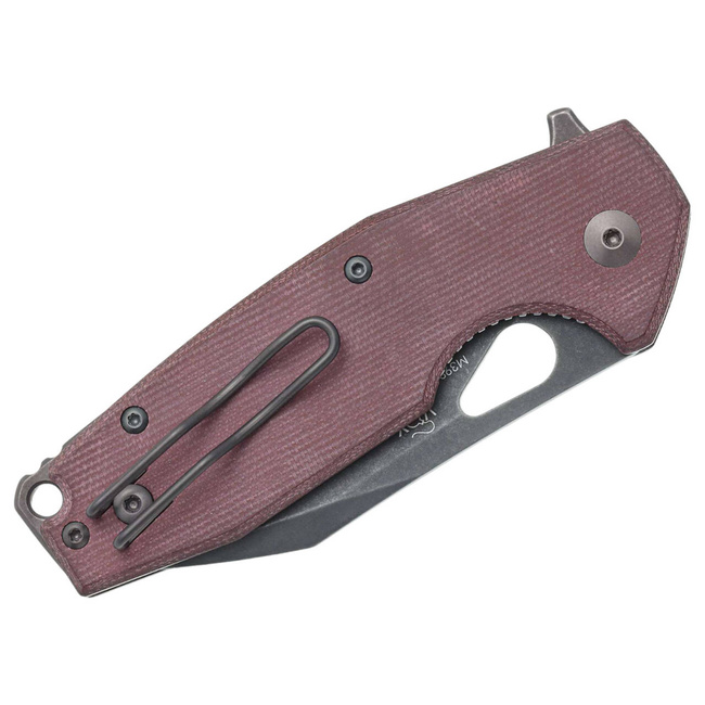 POCKET KNIFE "YARU MICARTA BURGUNDY" - FOX KNIVES
