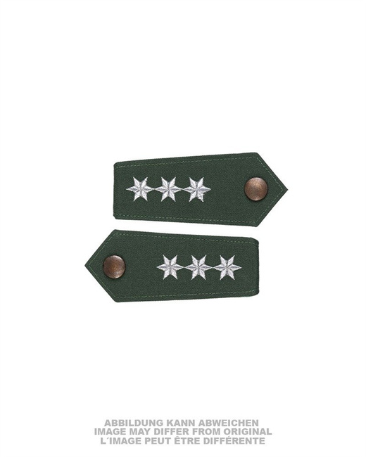 PERECHE EPOLETI POLITIE - 3 STELE - VERDE OD/ARGINTIU - FORTELE DE ORDINE FEDERALE ALE GERMANIEI DE VEST - BW - CA NOI