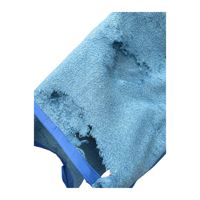 PURE WOOL VINTAGE BLANKET - 140x210 CM - ROMANIAN ARMY MILITARY SURPLUS - DEGRADED