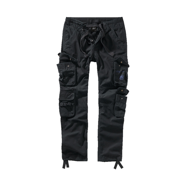 Pantaloni Cargo Pure Slim Fit pentru barbati - Negri - Brandit 