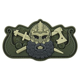 PATCH DRAKKAR VIKING 3D PVC - NEGRU/ OLIVE - M-TAC