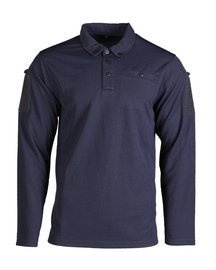 BLUZA TACTICA POLO CU MANECI LUNGI - USCARE RAPIDA - Mil-Tec® - BLEUMARIN