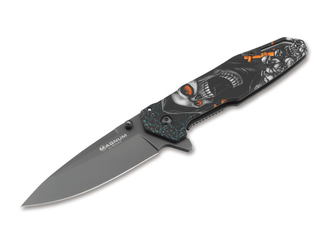 POCKET KNIFE SCREAMING SKULL - MAGNUM BY BOKER