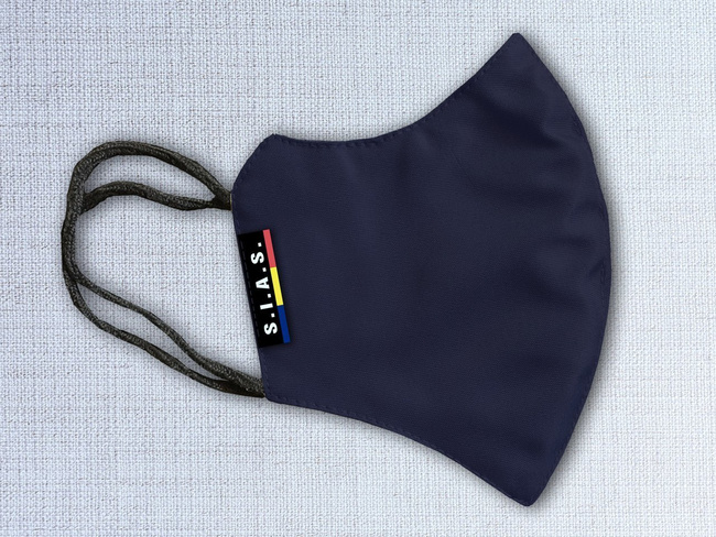 Masca reutilizabila textil SIAS cu strat filtrant integrat - Lecter Tactical - Albastru Inchis